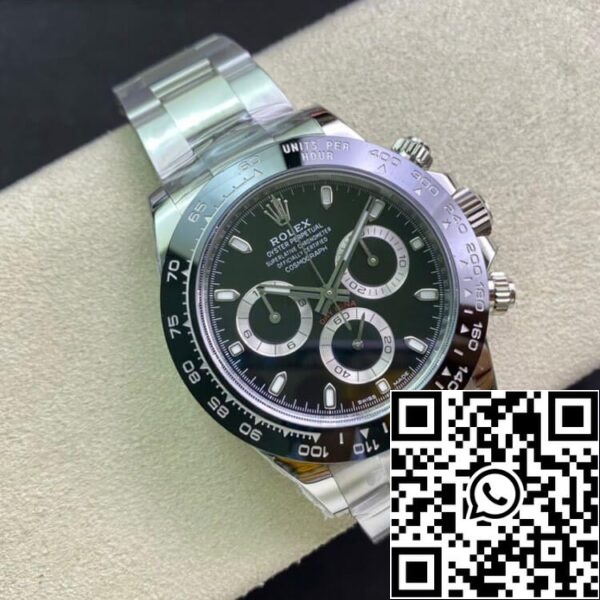 6 123 Rolex Cosmograph Daytona M116500LN-0002 1:1 Mejor Edición Limpio de fábrica Dial Negro