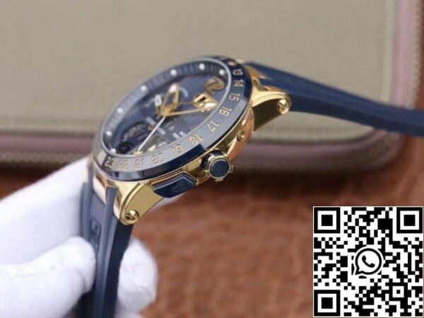 6 124 a67a5565 98b3 44a1 9d35 117881e23e8e Ulysse Nardin El Toro 322-00-3/BQ Wszystkie działające zegarki mechaniczne z kalendarzem GMT 1:1 Najlepsza edycja szwajcarska UN-32