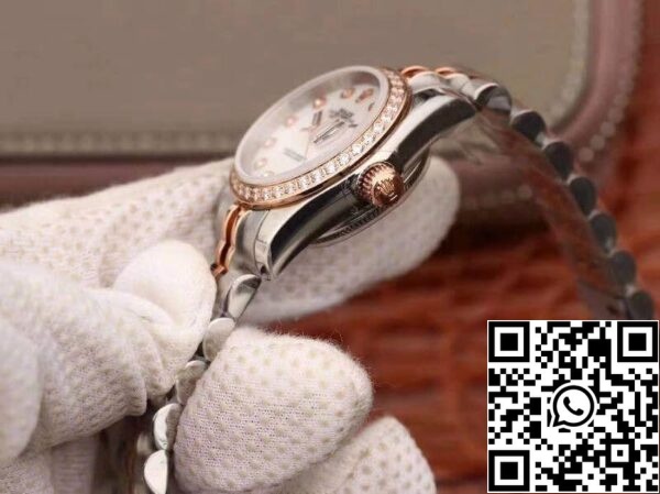 6 127 6fc4fd11 e34e 4947 82fc 07c31c239f92 Rolex Lady Datejust 28MM 1:1 Best Edition svájci eredeti importált NH05 mozgatás fehér zománc számlapja