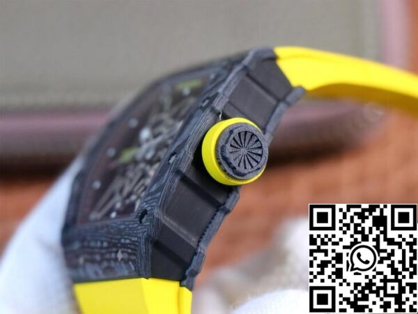 6 12 9639c208 9440 443b 9110 3ae57a3b4cb2 Richard Mille RM35-02 1:1 Best Edition ZF Factory Yellow Rubber Strap