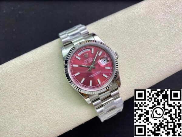 6 13 Rolex Day Date 118239 1:1 Best Edition EW gyári cseresznye számlapja