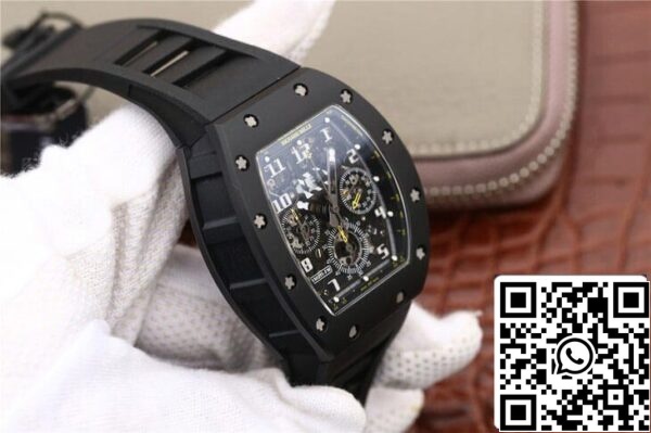 6 132 6eb6513f 90a3 4974 97b9 d22c7eeb02c3 Richard Mille RM-011 1:1 Best Edition KV Factory Musta hihna