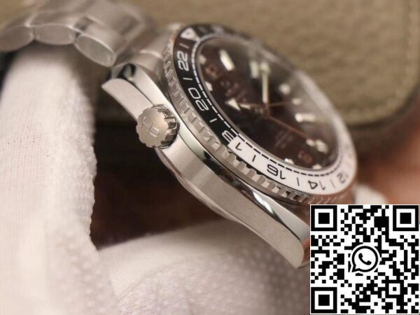 6 133 Omega Seamaster GMT 215.30.44.22.01.001 600M 1:1 Best Edition VS Factory Quadrante Nero Svizzera NH05