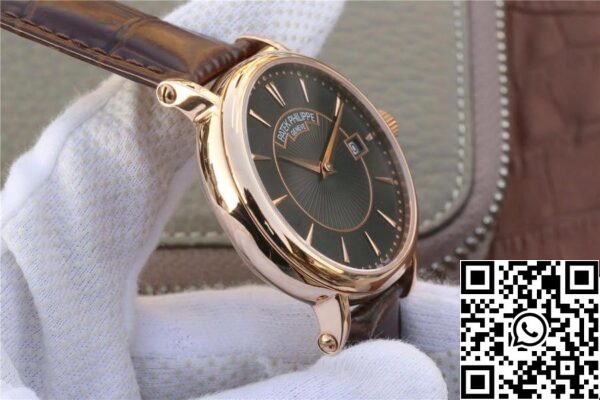 6 136 Patek Philippe Calatrava 1:1 Best Edition ZF Factory Cinturino in pelle oro rosa