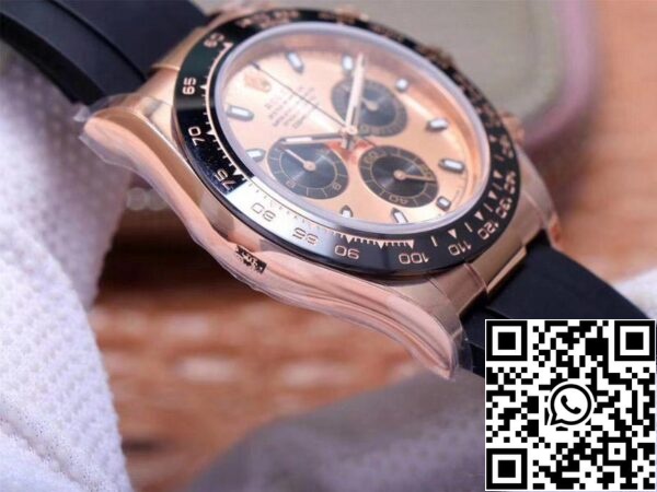 6 138 Rolex Daytona M116515LN-0021 1:1 Best Edition Noob Factory Quadrante Rosa Svizzero ETA4130