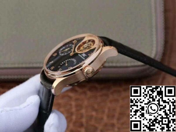 6 138 c89f0485 9ecc 42b3 b98a 502e79f91fbb IWC Portuguese IW504210 Tourbillon 18K Rosegold 1:1 Best Edition Szwajcarski automatyczny skomplikowany mechanizm tourbillon