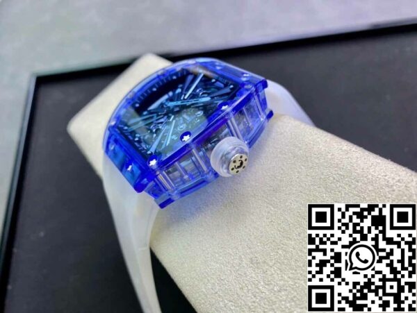 6 13 6996ceb0 3bfd 4b38 9efa 28e629c2dab9 Richard Mille RM12-01 1:1 Best Edition RM Factory Tourbillon zafír átlátszó változat