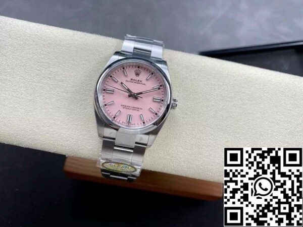 6 13 bbac9404 d89b 41aa afcf e1bd39b8ab99 Реплика Rolex Oyster Perpetual M126000-0008 36MM Чиста фабрика Розов циферблат