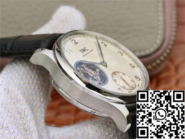 6 147 f67afa6a 62e6 447a a334 b0cf75850a78 IWC Portuguese Tourbillon 1:1 Best Edition ZF Factory White Dial