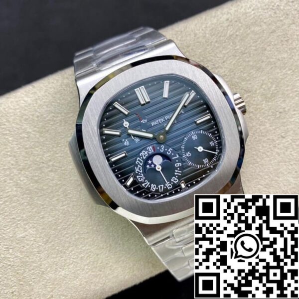 6 14 5140d7a7 37ab 472d 867b 3cc6ab4de2c0 Patek Philippe Nautilus 5712/1A-001 40MM 1:1 Best Edition PPF Factory sötétkék számlap rozsdamentes acél szíjjal