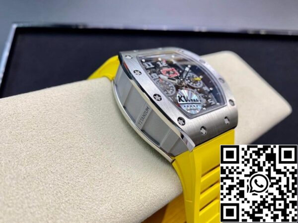 6 151 90e64d06 7dd1 4725 9b2b 604ebae12b75 Richard Mille RM11 1:1 Best Edition KV Fabriek Titanium Geel Bandje