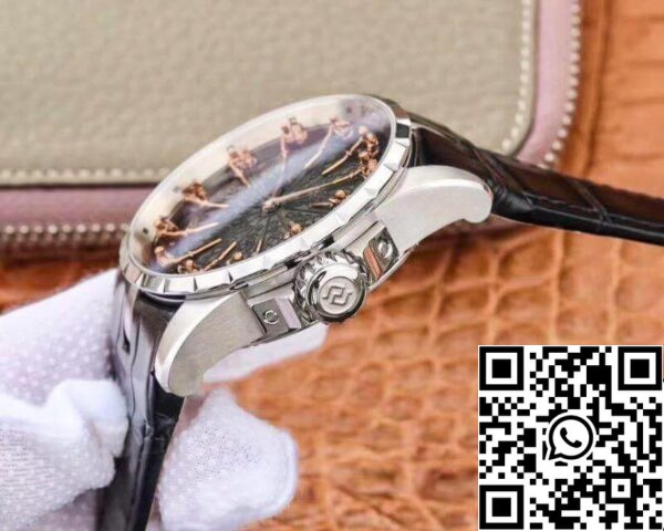 6 154 Roger Dubuis Excalibur Knights of The Round Table II Rddbex0511 ZF Factory 1:1 Best Edition Cassa in acciaio svizzero M9015