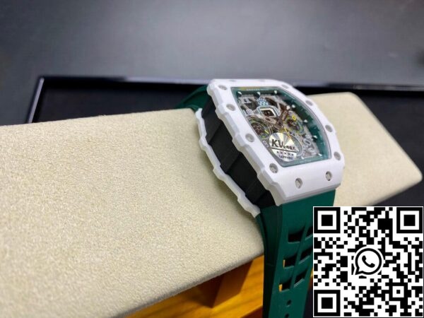 6 157 Richard Mille RM011-03 1:1 Najlepsza edycja KV Factory Zielony pasek