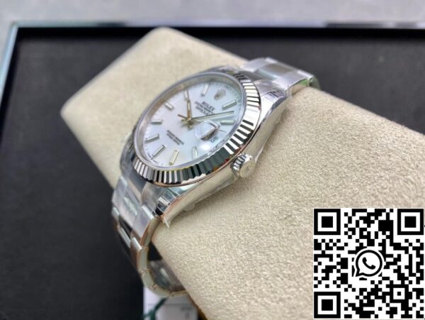 6 16 3e977a6c ca2b 46fd 8cbb 8debc756c05b Rolex Datejust M126334-0009 41mm jubileumi szíj VS gyári rozsdamentes acélból készült