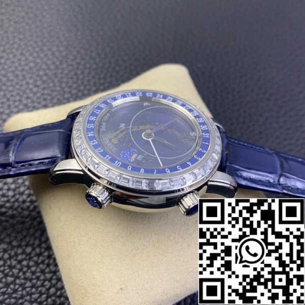 6 17 8191b8fa 603e 496d aa44 e4a75daaa75e Patek Philippe Grand Complications 6104G-001 1:1 Best Edition AI Factory Sky Moon Blue számlapja