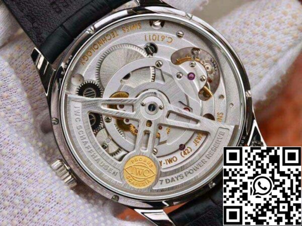 6 191 IWC Portugisisk Tourbillon IW546302 ZF Factory Herrklockor 1:1 Best Edition Schweizisk Tourbillon Blå Urtavla