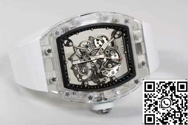 6 19 c684ba75 669c 4675 b7f6 5f92b2a7e1f9 Replica Richard Mille RM055 Best 1:1 Edition RM Factory White Strap