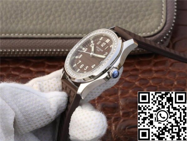 6 205 Patek Philippe Aquanaut 5067A-023 1:1 Best Edition PPF Factory Diamond Brun urtavla