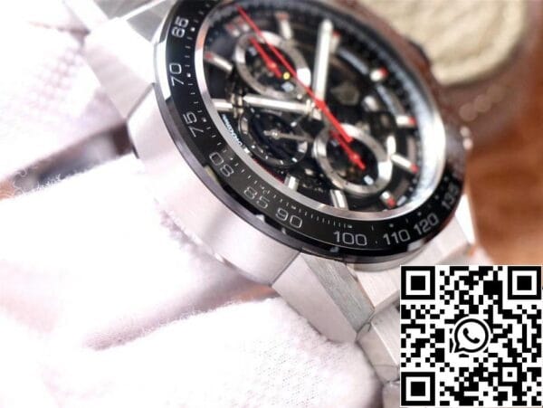 6 20 ee7f78b2 febe 41ac ba98 68f7f447e4ad TAG Heuer Carrera CAR2A1W.BA0703 1:1 Best Edition XF Factory fekete számlap svájci HEUER 01