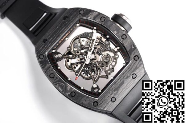 6 21 19b5a2ec 8911 4008 8cde adf003234d9e Richard Mille RM055 NTPT 1:1 Best Edition BBR Factory Schwarzes Kohlefaser-Zifferblatt