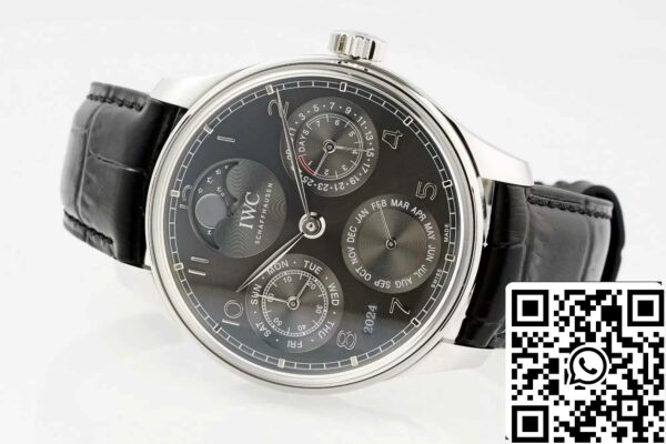 6 22 55a255b6 6bca 4e42 bc96 cabd131704a0 IWC португалски вечен календар IW503301 1:1 най-добро издание APS фабрика сив циферблат