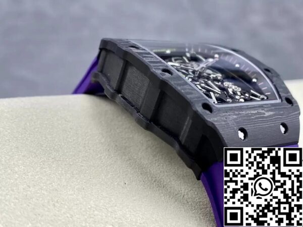 6 25 b54aa51a a913 42d4 b9a2 2b54ba64ac07 Richard Mille RM35-02 1:1 Best Edition T+ Factory NTPT Carbon Fiber Purple Strap Purple Strap