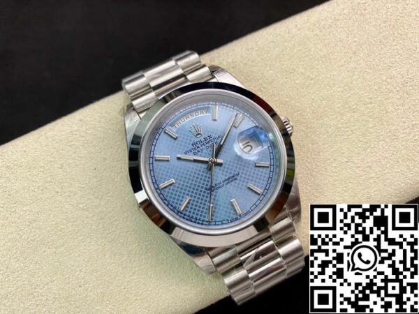 6 26 c442e499 d071 46dd 9c1f db35e8cc9cac Rolex Day Date M228206-0004 1:1 Best Edition EW Factory Esfera azul claro