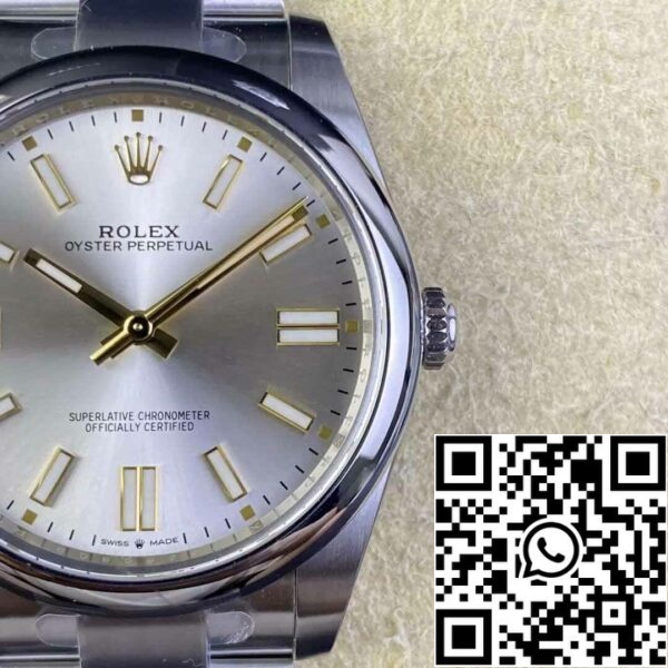 6 30 f1333d6e 09fa 4f7e adaa f471645ab1ce Rolex Oyster Perpetual M124300-0001 41MM 1:1 Best Edition Schone Fabriek Zilveren Wijzerplaat