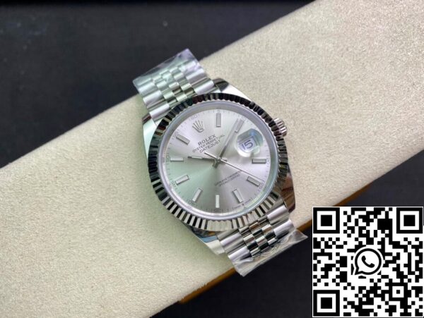 6 30 fd667453 5bd0 482d 93f8 ef5326688f83 Rolex Datejust M126334-0004 41mm jubileumi szíjjal Tiszta gyári fehér számlap