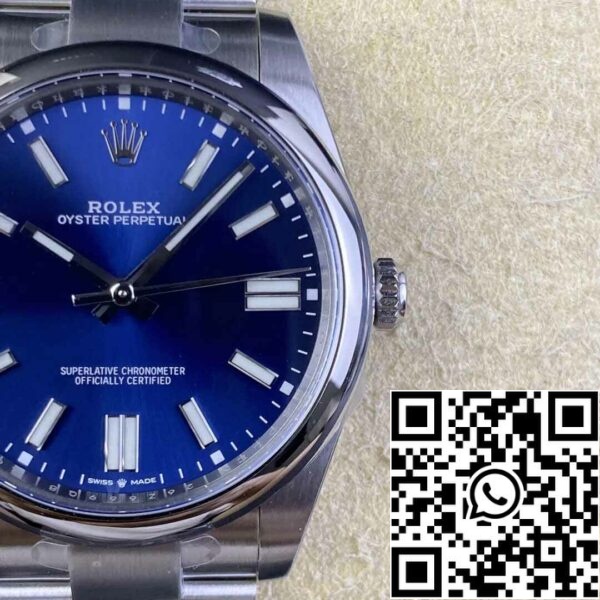 6 32 585d63a2 eb0d 4c62 a2eb e450cc3a974e Rolex Oyster Perpetual M124300-0003 41MM 1:1 Best Edition Clean Factory Quadrante Blu