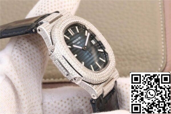 6 336 Patek Philippe Nautilus 5719/1G-001 KM Factory 1:1 Best Edition švicarski ETA324 Blue Dial