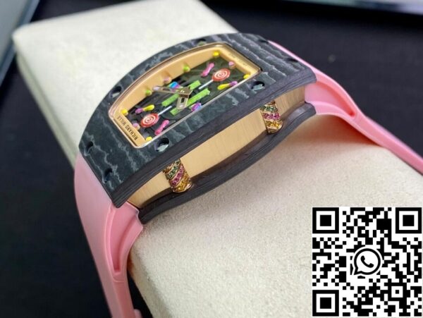 6 33 20de9056 459b 43f9 81e9 9cdfdd8e08cc Richard Mille RM-07 Bon Bon 1:1 Best Edition RM Factory Cinturino Rosa