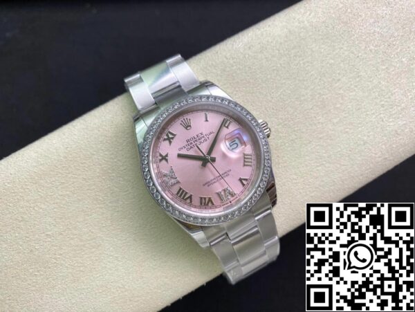 6 36 73a1513f 1acd 4f05 92cb bd0c3886bc04 Rolex Datejust M126284RBR-0024 1:1 Best Edition EW Factory rózsaszín számlap