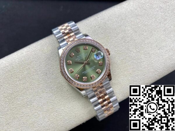 6 37 71007966 2cab 4a0f afcb 081185ed3057 Rolex Datejust 31MM 1:1 Best Edition EW Factory rózsaarany zöld számlapja