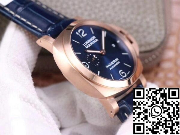 6 39 055b08ed 716c 4f65 a32f 02795369b8c9 Panerai Luminor Marina Goldtech PAM01112 1:1 Best Edition VS Factory kék számlap svájci P9010