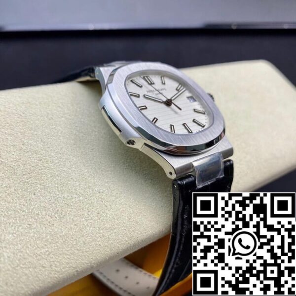 6 39 2b55b2db 41ae 46e6 9d42 20a706b8fcaf Patek Philippe Nautilus 5711 1:1 Best Edition 3K Factory Esfera blanca Correa de piel de vaca