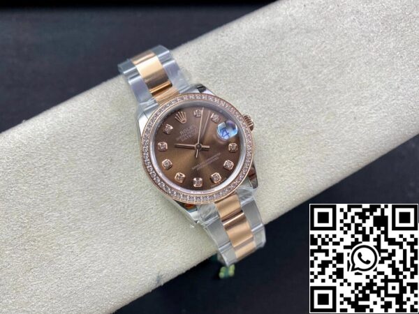 6 39 d7ca9b33 0165 4f28 a421 36fbb0320b44 Rolex Datejust M278381RBR-0027 31MM 1:1 Best Edition EW Fabriek Bruine Wijzerplaat