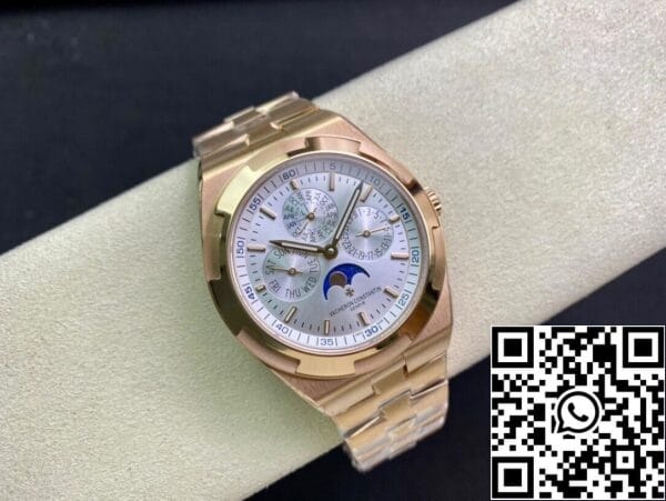 6 3 09532808 d15d 4d17 a24d d3f1b2fb80f1 Vacheron Constantin Overseas 4300V/120R-B064 1:1 Best Edition 8F Factory Quadrante bianco argentato