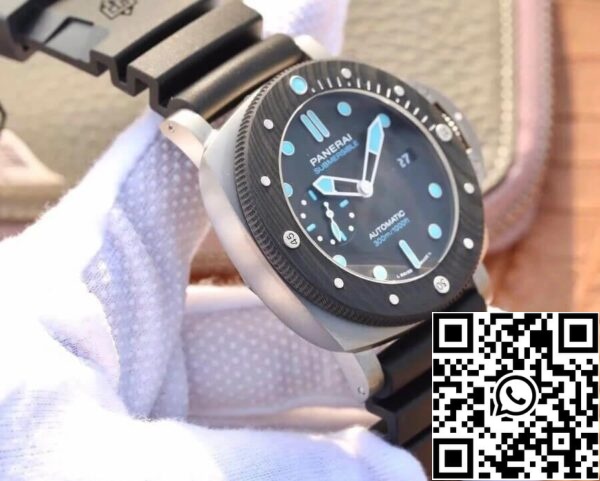 6 3 3fc90e11 b620 4879 867f c38bb6ba3499 Panerai Submersible PAM00799 1:1 Best Edition VS Factory fekete számlap