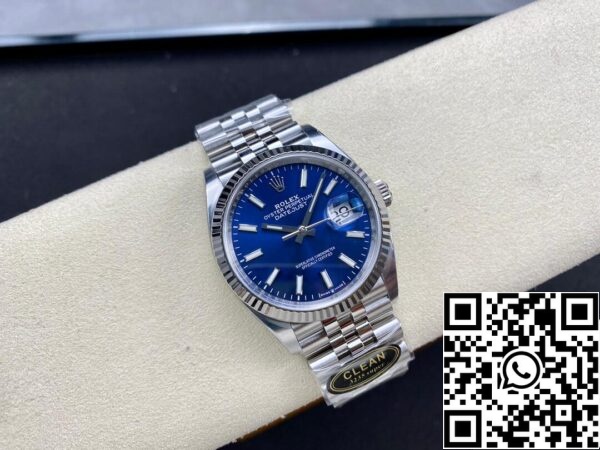 6 40 Rolex Datejust M126234-0017 36MM 1:1 Best Edition Clean Factory Blue Dial Puhdas Factory Blue Dial