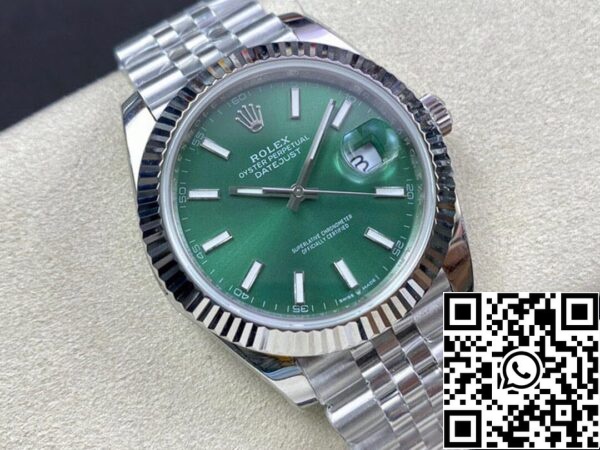 6 40 eb332fda eb51 48ea b48b 7b35bcd4f663 Rolex Datejust M126334-0028 41MM 1:1 Best Edition EW Factory Quadrante Verde