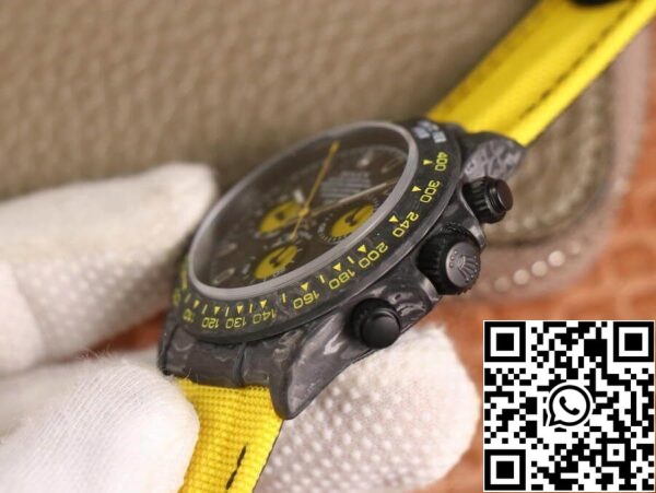 6 416 Rolex Daytona Diw Retrofit Versão 1:1 Best Edition WWF Factory Mostrador em fibra de carbono