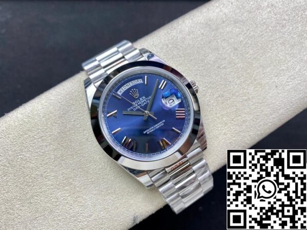 6 43 2875eb14 c616 4c40 ada1 7a9c8c2a6a06 Rolex Day Date M228206-0015 1:1 Best Edition EW Factory Quadrante Blu