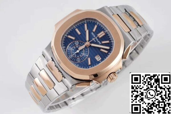 6 43 646365c1 597a 4a9c 8c9f ca57bf0695ca Patek Philippe Nautilus 5980/1AR-001 1:1 Best Edition 3K Factory V2 Blue Dial