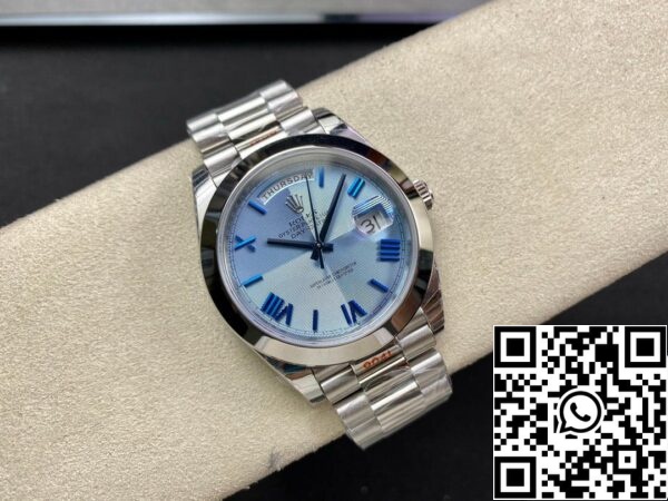 6 45 32b00d1f 7166 4bb6 9491 9089869d812a Rolex Day Date M228206-0001 1:1 Najboljša izdaja EW Factory Blue Dial