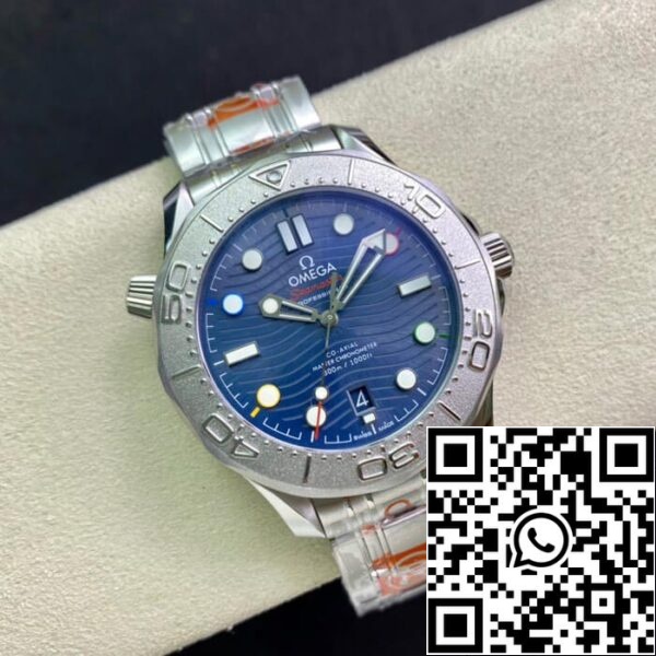 6 45 8920d0f0 99db 4d15 8e52 3ae7e90e3595 Omega Seamaster Diver 300M 522.30.42.20.03.001 1:1 Best Edition OR Factory Quadrante blu