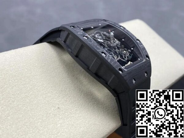 6 45 de7b8282 e63f 4a40 882f 3f7ce4ae687c Richard Mille RM-055 1:1 Best Edition BBR Factory Cassa nera in fibra di carbonio