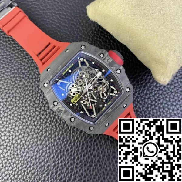 6 47 ea50cc38 4edf 4e1a 997e 61b1a299941d Richard Mille RM35-02 1:1 Best Edition T+ Factory Kolfiber Skelett Urtavla