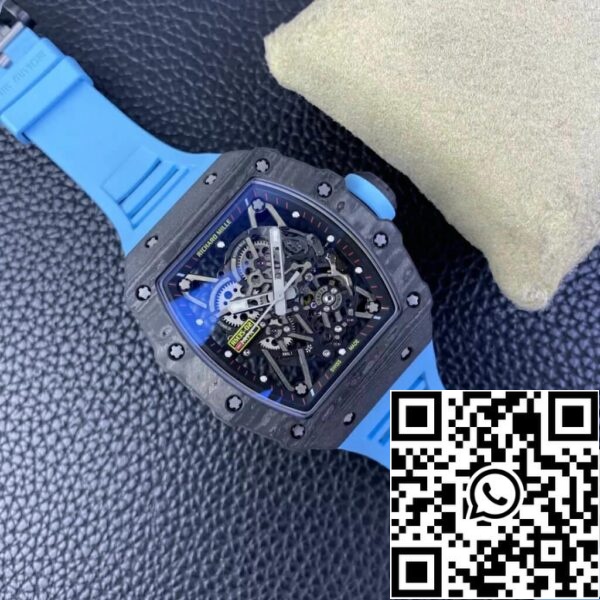 6 48 93751fb0 9750 4b1b a2f9 1a6914f5cc0f Richard Mille RM35-02 1:1 Best Edition T+ Factory NTPT Hiilikuitu Sininen kuminauha