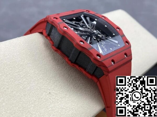 6 48 baa9a7e7 e242 4b43 91b7 3ea911884c60 Richard Mille RM12-01 Tourbillon 1:1 Best Edition RM Factory Röd gummirem